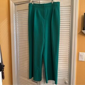 Chic Teal Wide Leg Women's Pants